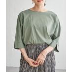 tシャツ 冷感梨地バックスリットプルオーバー レディース