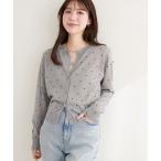 カーディガン ドットシアーカーディガン レディース