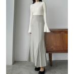 「Louere」 ロングスカート SMALL グレー レディース