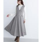 「NATURAL BEAUTY BASIC」 サロペットスカート MEDIUM ブラウン レディース