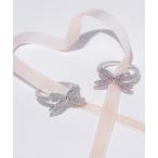 指輪 リング Cubic パヴェリボンリング レディース