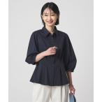 ブラウス シャツ ウエスト タック フレア シャツ レディース