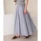 スカート Blue Flowerタックスカート