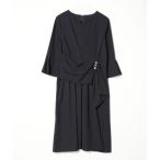 「RUIRUE BOUTIQUE」 長袖ワンピース 3L ネイビー レディース