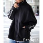 [antiqua] джерси блузон P черный женский 