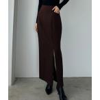 「Louere」 ロングスカート MEDIUM ブラウン レディース