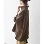 「SHIPS any」 スウェットカットソー ONE SIZE ブラウン レディース