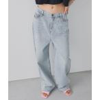 [Aunt Marie's] Denim брюки S голубой женский 