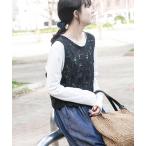 tシャツ カギバリニット×ロングTシャツ レディース