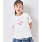 tシャツ 「綿100%」ガールズ スイーツ ラメロゴ コンパクトTシャツ キッズ 子供服 女の子