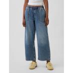 ショッピングGAP ジーンズ デニム デニムパンツ ローライズ '90S ルーズフィット イージーウエスト クロップドデニム レディース