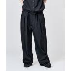  широкий брюки брюки NYLON BICOLOR 2TUCK DRAWSTRING PANTS / нейлон bai цвет two tuck draw код брюки мужской женский 