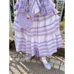 スカート ギンガムフリル使いローンスカート