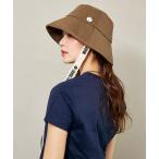 帽子 ハット MARY QUANT × PUBLUX/マリークワント ワンポイント 刺繍 バケットハット　限定展開 レディース