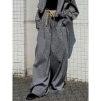 ショッピングDaddy パンツ DADDY CHECK WIDE PANTS レディース