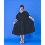 ワンピース バルーンスリーブギャザーワンピース