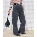 「FREAK'S STORE」 デニムパンツ MEDIUM ブラック レディース