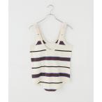 タンクトップ ノースリーブ 「一部店舗・WEB限定」TANC TOKYO / タンクトウキョウ PIQUET BORDER TANK ロンパース