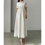「Louere」 半袖ワンピース SMALL ホワイト系その他 レディース