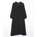「ROPE' PICNIC」 長袖ワンピース 38 ブラック レディース