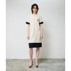 「GRACE CONTINENTAL」 半袖ワンピース 36 ベージュ レディース