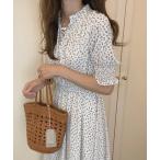 「LAUIR」 半袖ワンピース LARGE ホワイト レディース