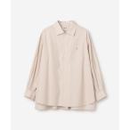 ブラウス シャツ Gymphlex | コットン マルチストライプ 長袖チュニックシャツ WOMEN レディース