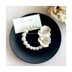 ブローチ 「S.coeuf」「S.coeuf」ラウンドブローチ　艶パールとメタルフラワー(MA) レディース