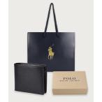 財布 「ショッパー付き」エンボスレザー ビルフォールド コイン ウォレット メンズ レディース