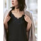 キャミソール 「追加」リバーレーストリミングサテンキャミソール3