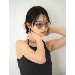 サングラス クリアハーフリムカラーサングラス レディース