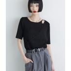 tシャツ レイヤード半袖ニットプルオーバー レディース