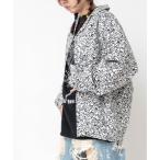 ショッピングスカル ブラウス シャツ B2965 スカルボーン柄ルーズシャツ レディース