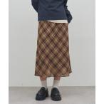 スカート 「ミドル丈＆ロング丈/umm.」チェックスカート