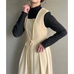「junoah」 サロペットスカート MEDIUM アイボリー レディース