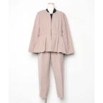 「RUIRUE BOUTIQUE」 セットアップ 3L ベージュ×ブラック レディース