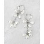 イヤリング フェイクパールしゃらしゃらイヤリング レディース