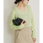 ニット セーター R’IAM KNIT LONG TEE レディース