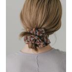 ショッピングシュシュ シュシュ パイルストライプシュシュ