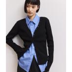 カーディガン 「WEB限定」2WAYリブカーディガン レディース