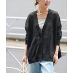 カーディガン 「追加 / 新色」PEリネンルーズVカーディガン レディース