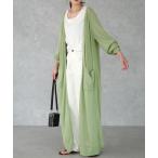 カーディガン 「選べる丈」 サマーニットロングカーディガン レディース