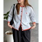 カーディガン フェイクレイヤードスウェットライクカーディガン レディース