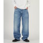 ジーンズ Calvin Klein/カルバンクライン BAGGY HAPPER BLUE JEAN ブランドタグ バギーデニムパンツ 2026年春夏