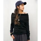 tシャツ *ドレープオフショルダープルオーバー レディース