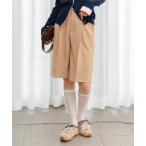 パンツ フロントタックハーフパンツ レディース