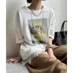 tシャツ ソフトコットン前後2WAYフォトTEE レディース