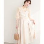 ワンピース 「osono」アシメカシュクールリボンキャミワンピース