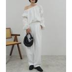 ショッピング春 ブラウス シャツ ランタンスリーブオフショルトップ レディース