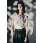 タンクトップ ノースリーブ 「PRE ORDER」Round neck hook tank ラウンドネック フック タンク レディース